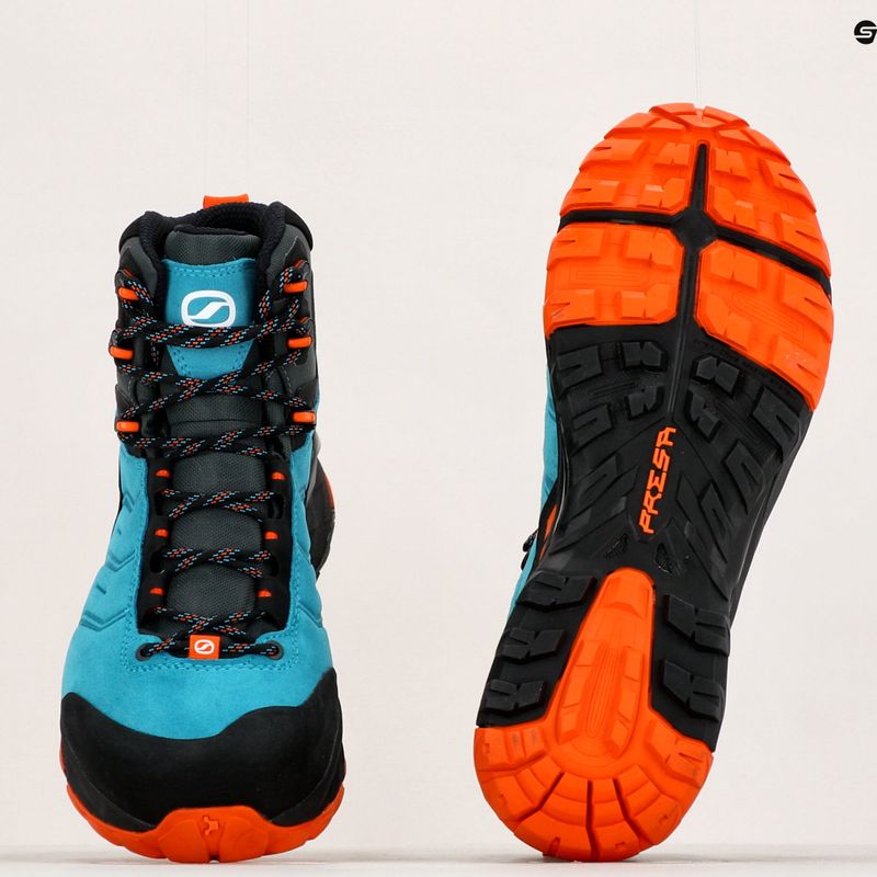 Men's trekking boots SCARPA Rush TRK GTX pagoda/blue mango 18