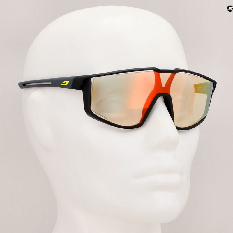 Children's cycling goggles Julbo Fury S Reactiv 1-3 Light Amplifier matt black/gray 10