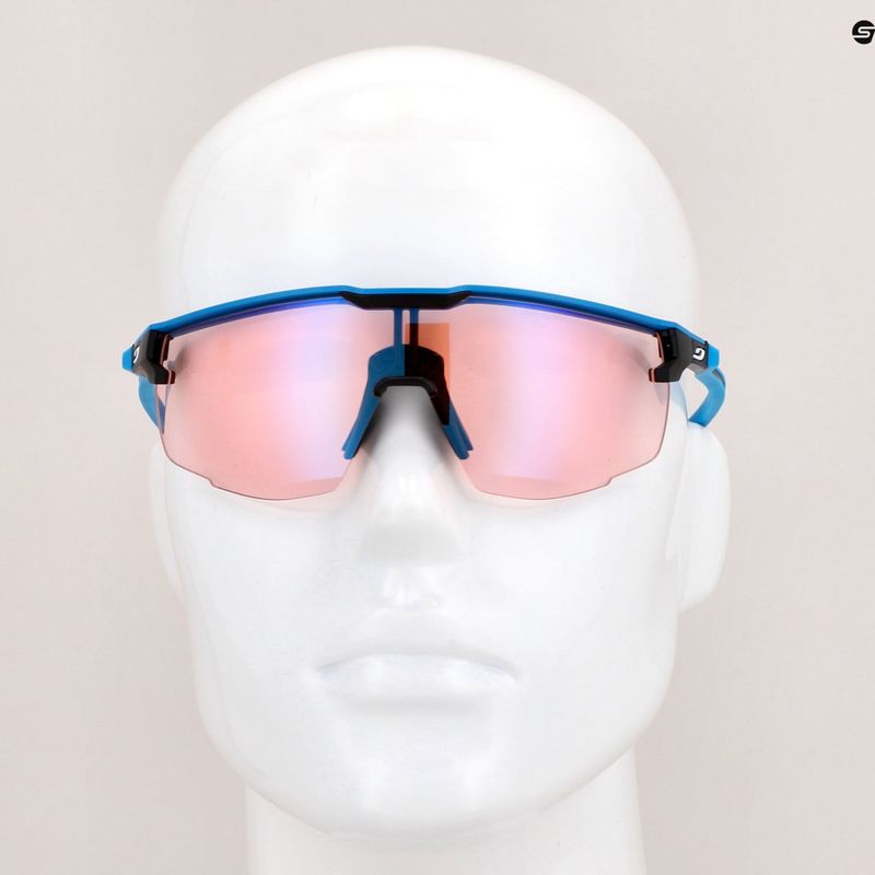 Julbo Ultimate Reactiv 1-3 High Contrast matt blue/black cycling glasses 9