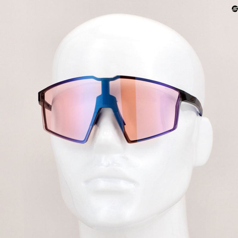 Julbo Edge Reactiv 1-3 High Contrast matt translucent black/purple cycling glasses 9