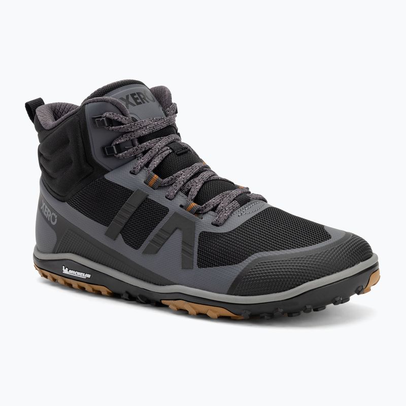 Men's barefoot shoes Xero Shoes Scrambler Mid II asphalt/ black