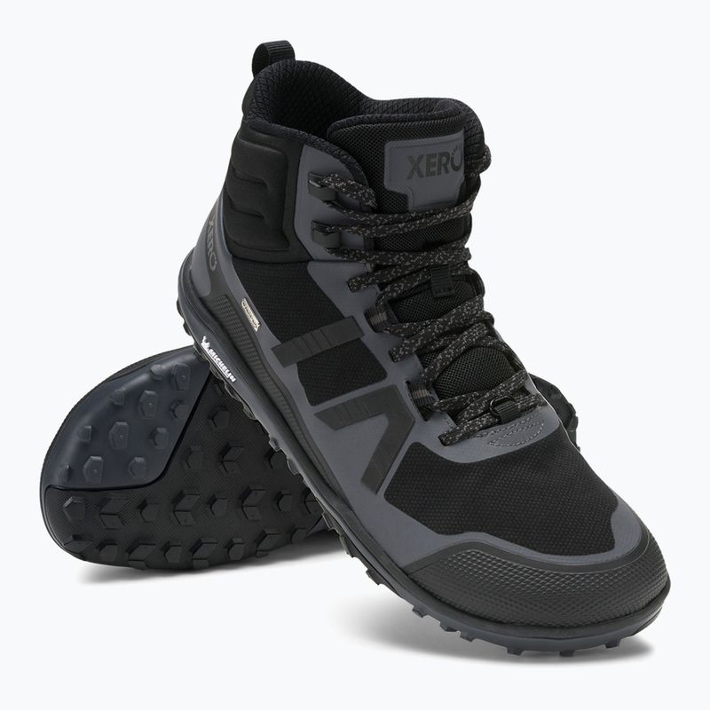 Barefoot shoes Xero Shoes Scrambler Mid II WP black/asphalt 8
