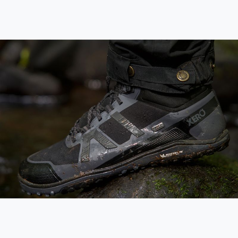 Barefoot shoes Xero Shoes Scrambler Mid II WP black/asphalt 9