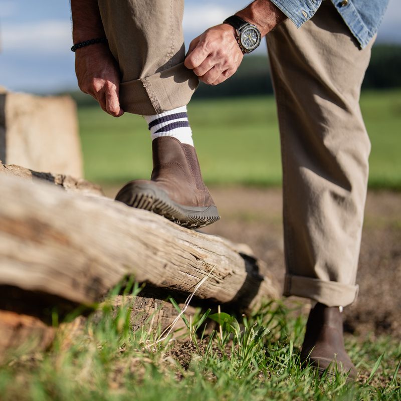 Barefoot shoes Xero Shoes Ridgeway Chelsea dark brown 11