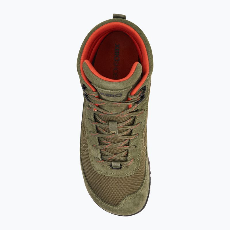 barefoot women's Xero Ridgeway olive boot 5