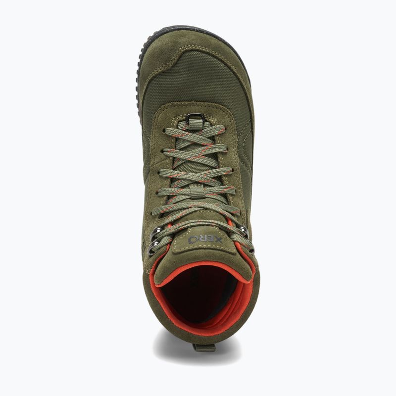 barefoot women's Xero Ridgeway olive boot 15