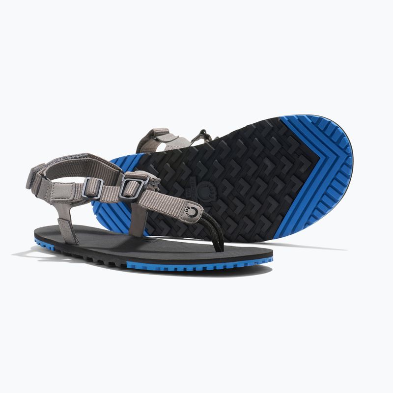 Men's barefoot sandals Xero Shoes H-Trail steel gray/blue/lolite 15
