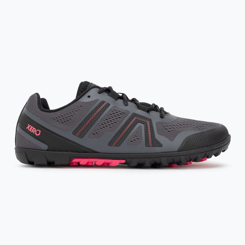 Women's barefoot shoes Xero Shoes Mesa Trail II asphalt / raspberry 2