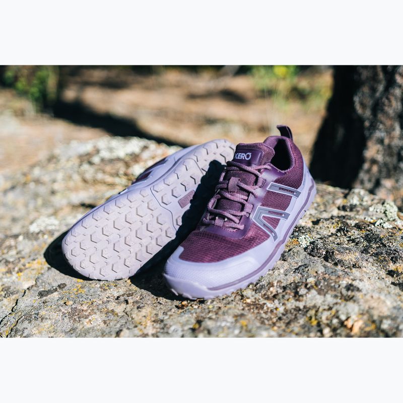 Women's barefoot shoes Xero Shoes Scrambler Trail Low WP Plum perfect/sage purple 14