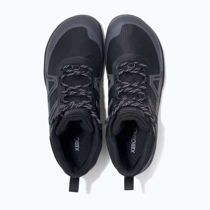 Berefoot men's Xero Shoes Scrambler Trail Mid WP black/asphalt 12