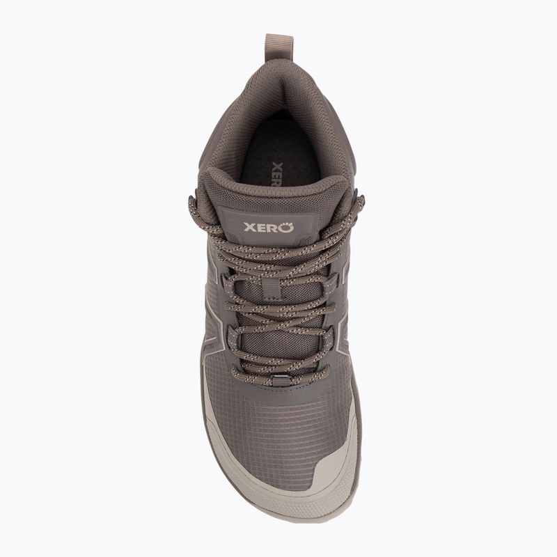 Men's Barefoot Shoes Xero Shoes Scrambler Trail Mid WP morel/pure/cashmere 5