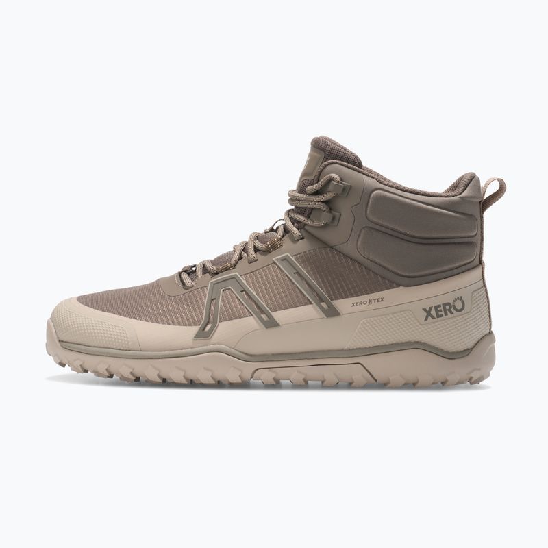 Men's Barefoot Shoes Xero Shoes Scrambler Trail Mid WP morel/pure/cashmere 9