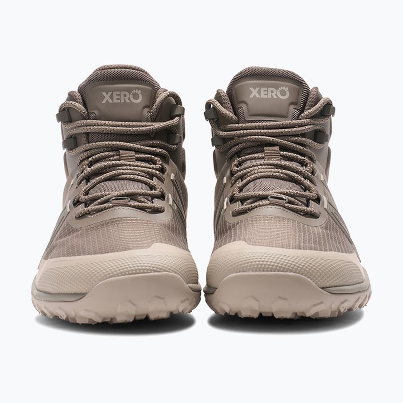 Men's Barefoot Shoes Xero Shoes Scrambler Trail Mid WP morel/pure/cashmere 10