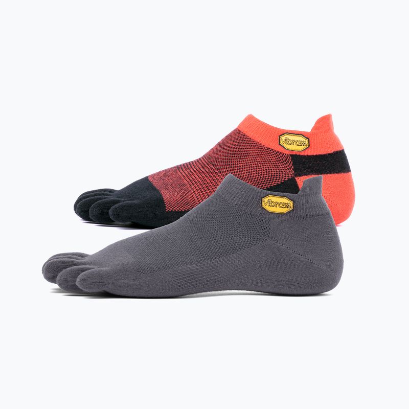 Vibram Fivefingers Athletic No-Show socks 2 pairs colour S21N35PS 6