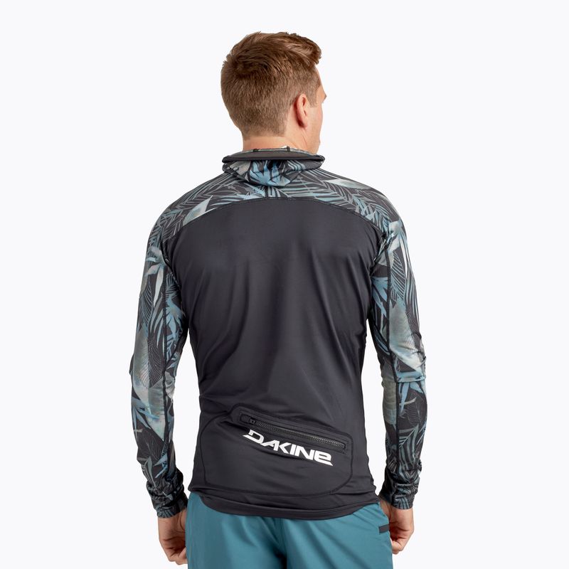 Men's Dakine Hd Snug Fit Rashguard Swim Shirt Hoodie black/grey DKA363M0004 2