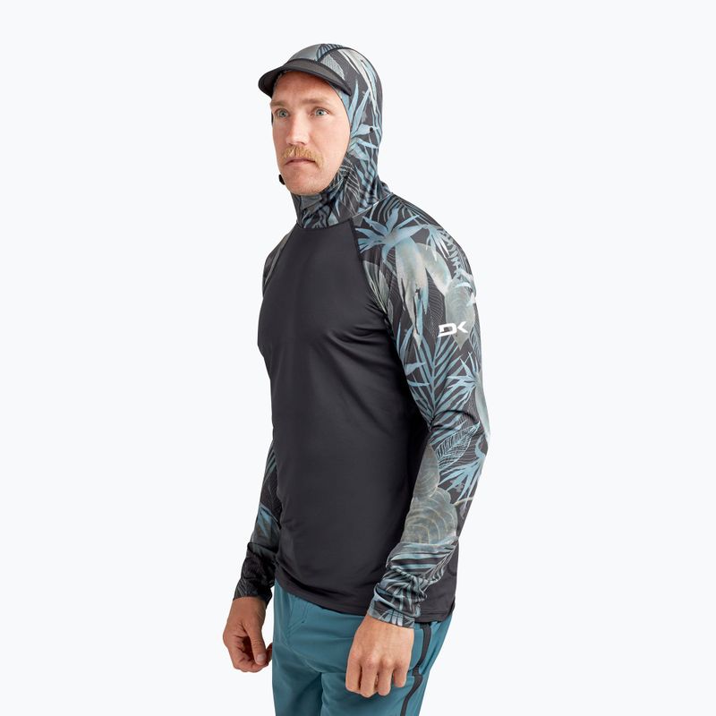 Men's Dakine Hd Snug Fit Rashguard Swim Shirt Hoodie black/grey DKA363M0004 3