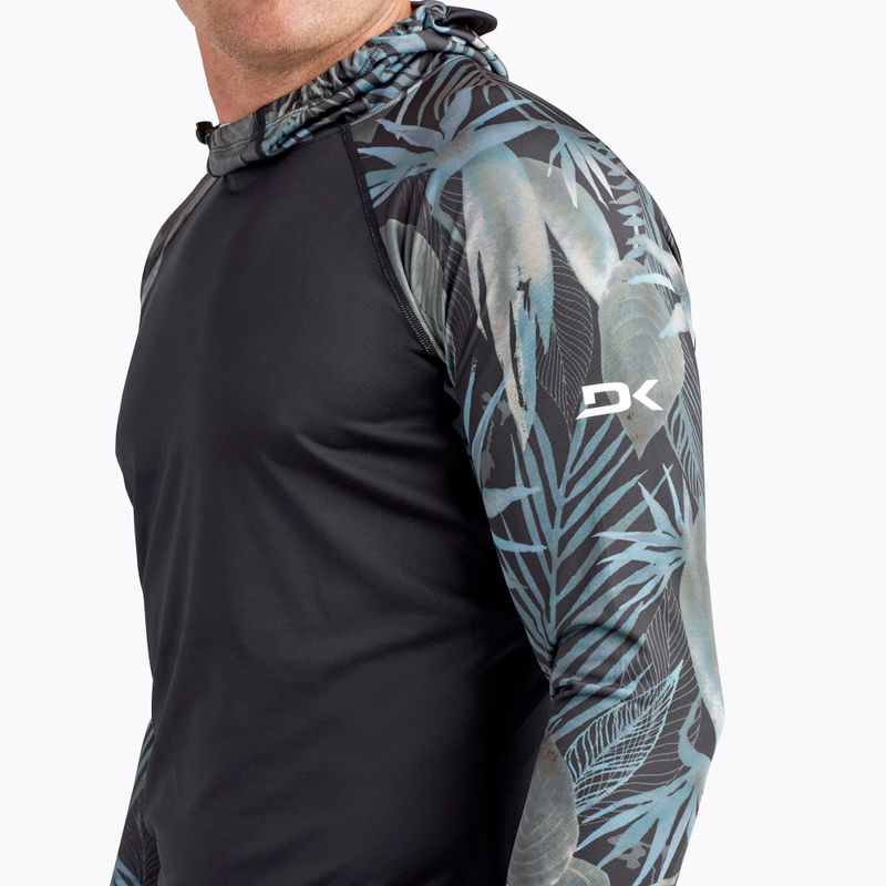 Men's Dakine Hd Snug Fit Rashguard Swim Shirt Hoodie black/grey DKA363M0004 4