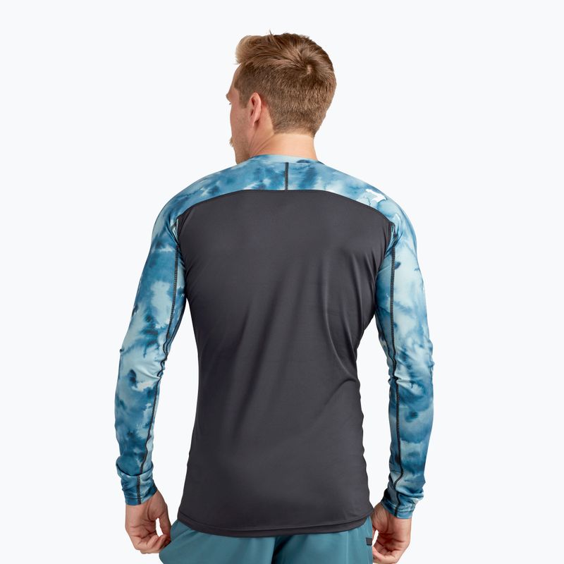 Dakine men's swim shirt Hd Snug Fit Rashguard Crew black and blue DKA651M0004 2