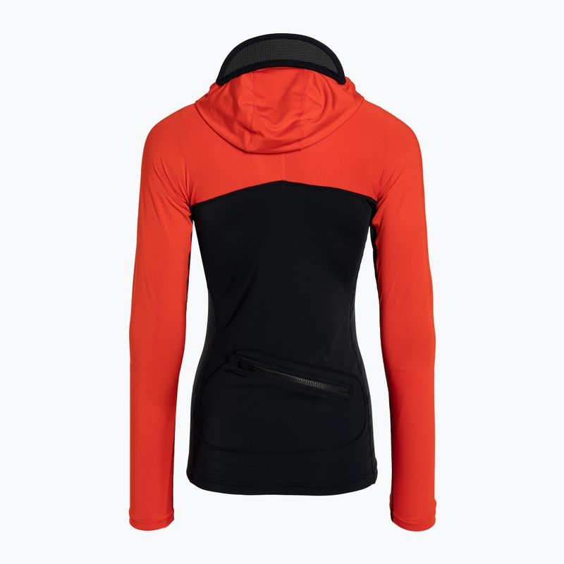 Dakine women's swim shirt Hd Snug Fit Rashguard Hoodie black and red DKA333W0002 6