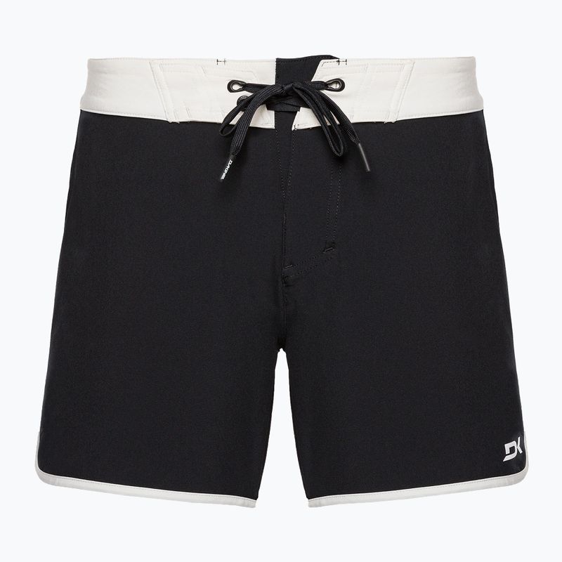 Dakine Roots 5" women's swim shorts black and white DKA156W0004