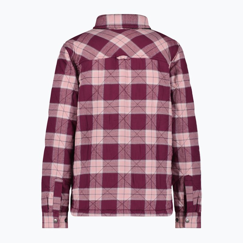 Women's Royal Robbins Snowcap Lined Flannel shirt burnt grape runyon pld 2