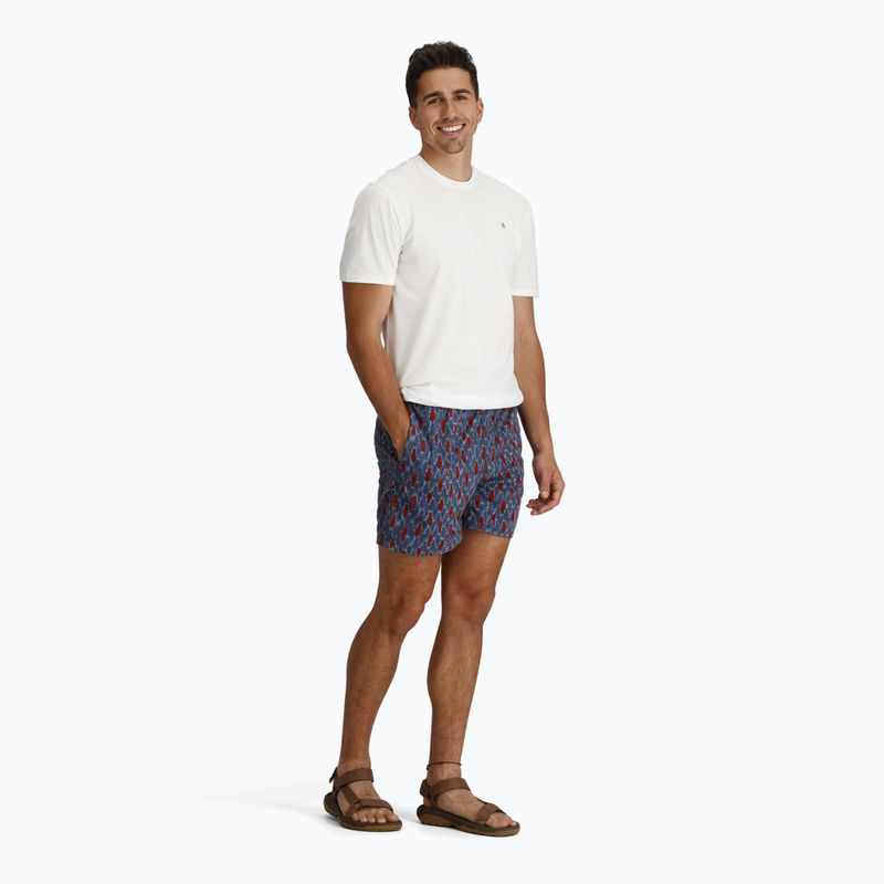 Men's Royal Robbins All-In navy fish pt shorts 2