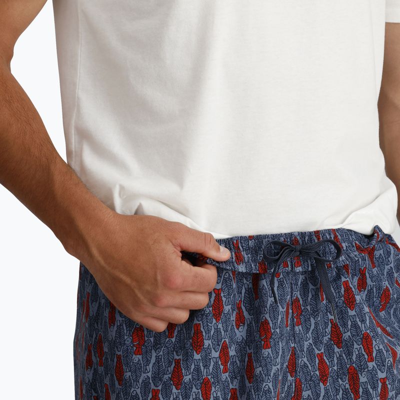 Men's Royal Robbins All-In navy fish pt shorts 4