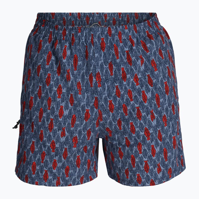 Men's Royal Robbins All-In navy fish pt shorts 6