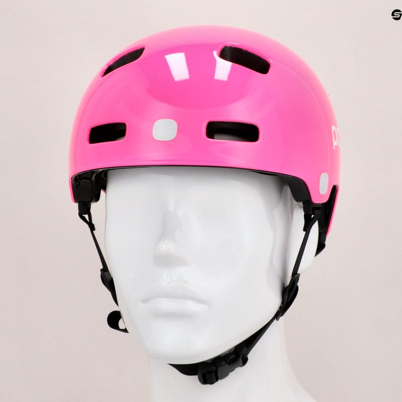 Children's bicycle helmet POC POCito Crane MIPS fluorescent pink 9