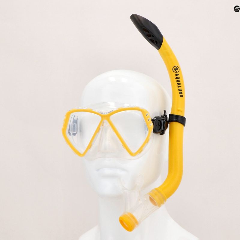 Aqualung Cub Combo children's snorkel kit yellow SC3990007 12