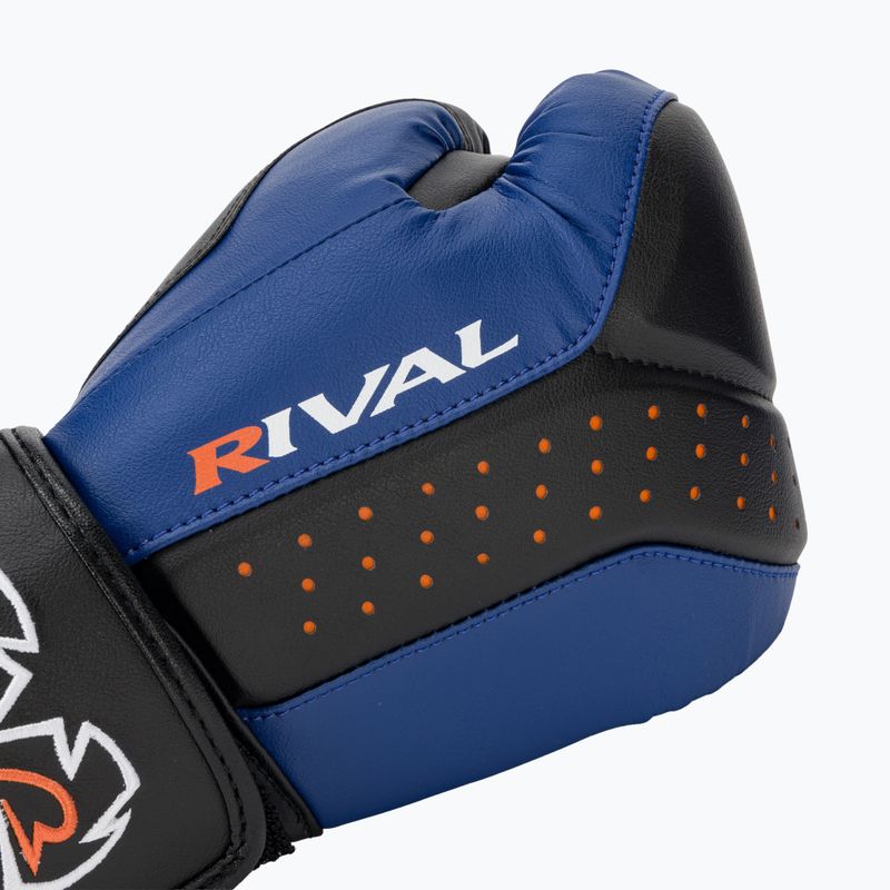 Rival RB10 Intelli-Shock Bag boxing gloves black/blue 5