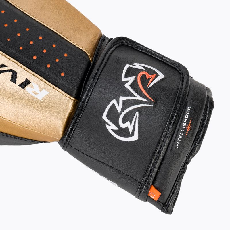 Rival RB10 Intelli-Shock Bag boxing gloves black/gold 6