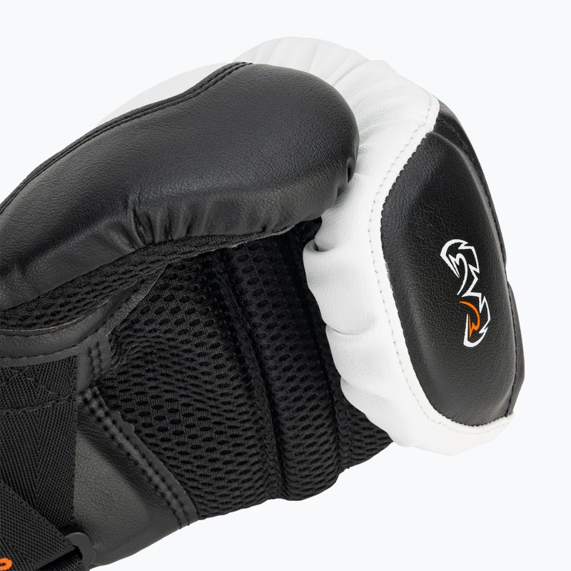 Rival RB10 Intelli-Shock Bag black/white boxing gloves 7