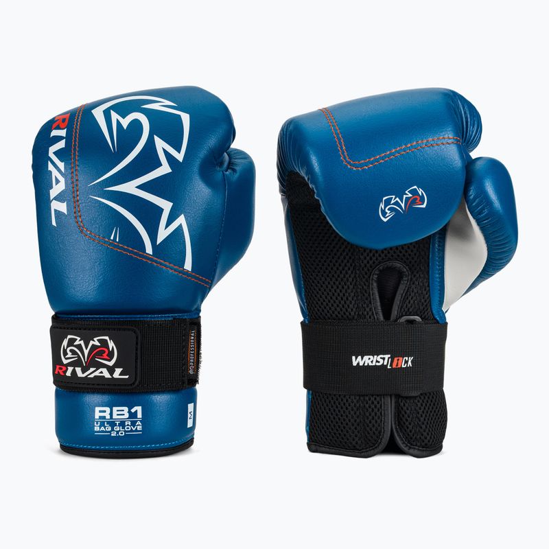 Boxing gloves Rival RB1 Ultra Bag 2.0 blue 2