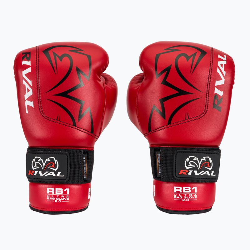 Boxing gloves Rival RB1 Ultra Bag 2.0 red 2