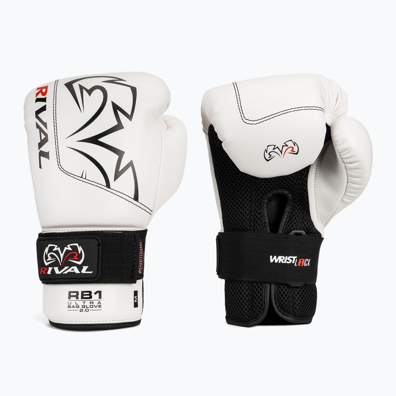 Boxing gloves Rival RB1 Ultra Bag 2.0 white