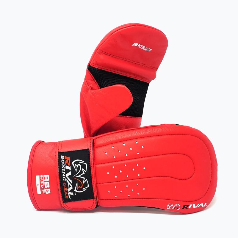 Rival RB5 Bag Mitts boxing gloves red 2