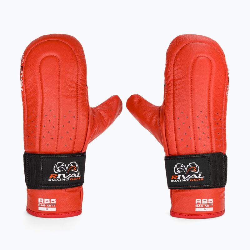 Rival RB5 Bag Mitts boxing gloves red 2
