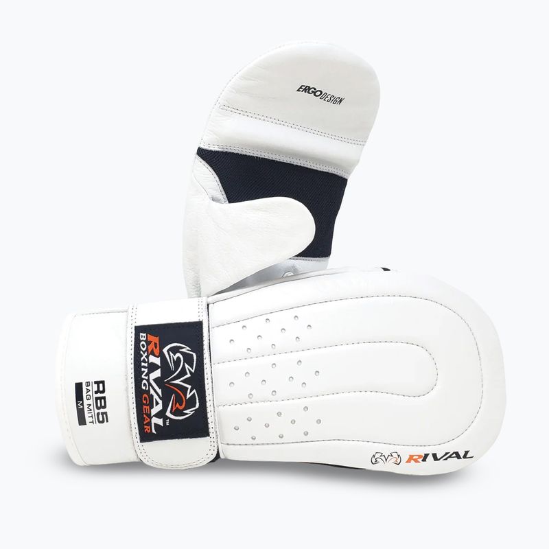Rival RB5 Bag Mitts white boxing gloves 2