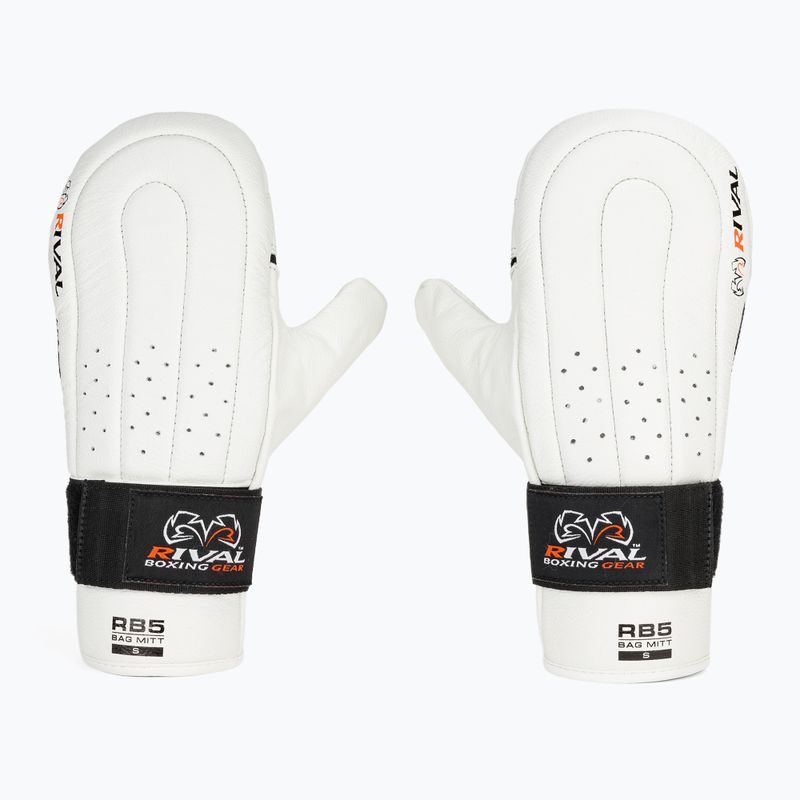 Rival RB5 Bag Mitts white boxing gloves 2