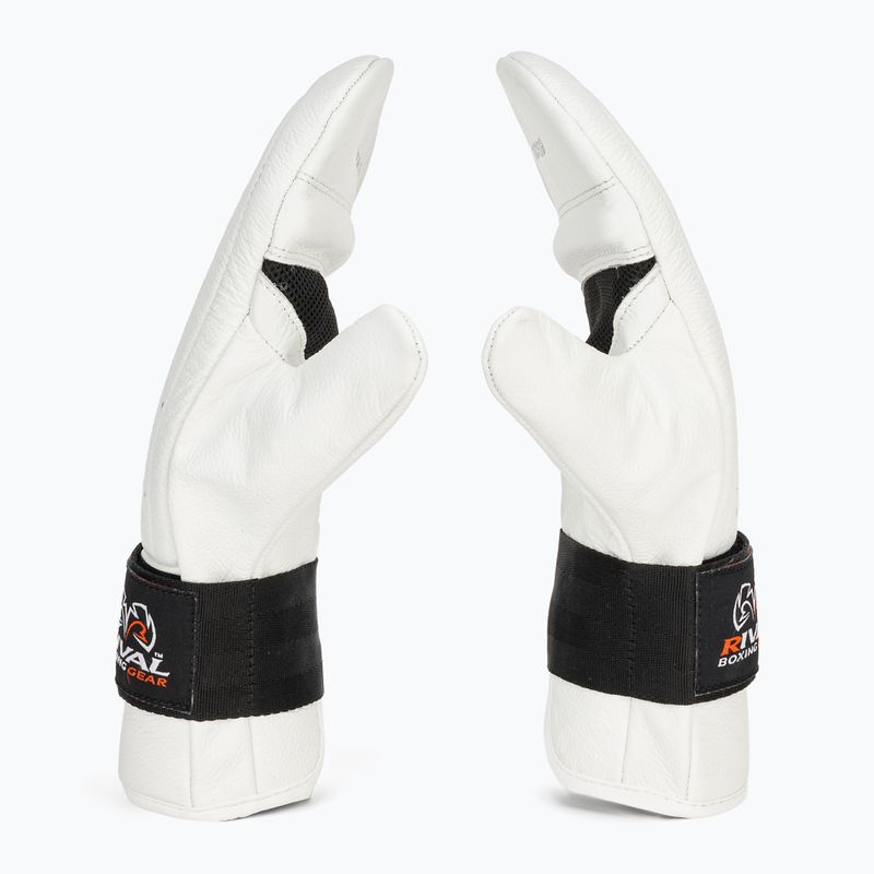 Rival RB5 Bag Mitts white boxing gloves 4