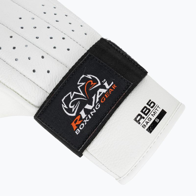 Rival RB5 Bag Mitts white boxing gloves 6