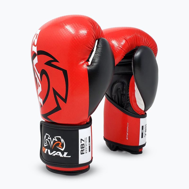 Rival RB7 Fitness Plus Bag red/black boxing gloves 2