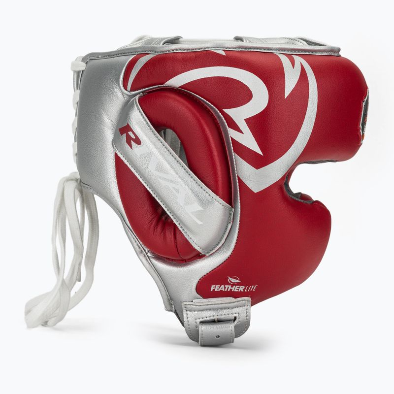 Boxing helmet Rival RHG100 Professional Headgear red/silver 2