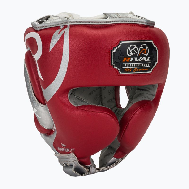Boxing helmet Rival RHG100 Professional Headgear red/silver/grey