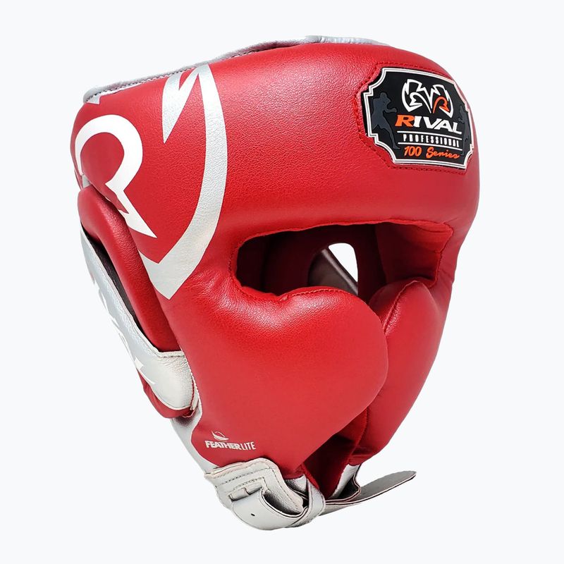 Boxing helmet Rival RHG100 Professional Headgear red/silver/grey 2