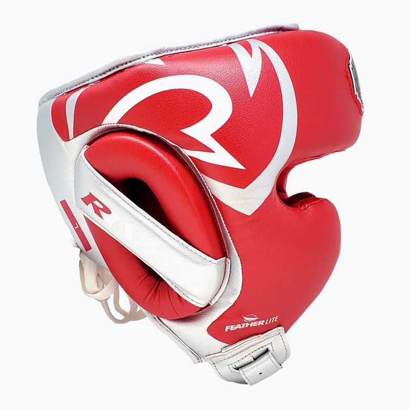 Boxing helmet Rival RHG100 Professional Headgear red/silver/grey 4