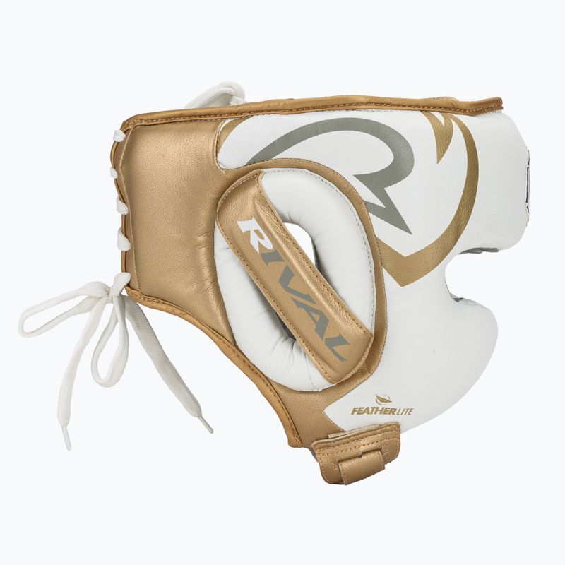 Boxing helmet Rival RHG100 Professional Headgear white/gold 2