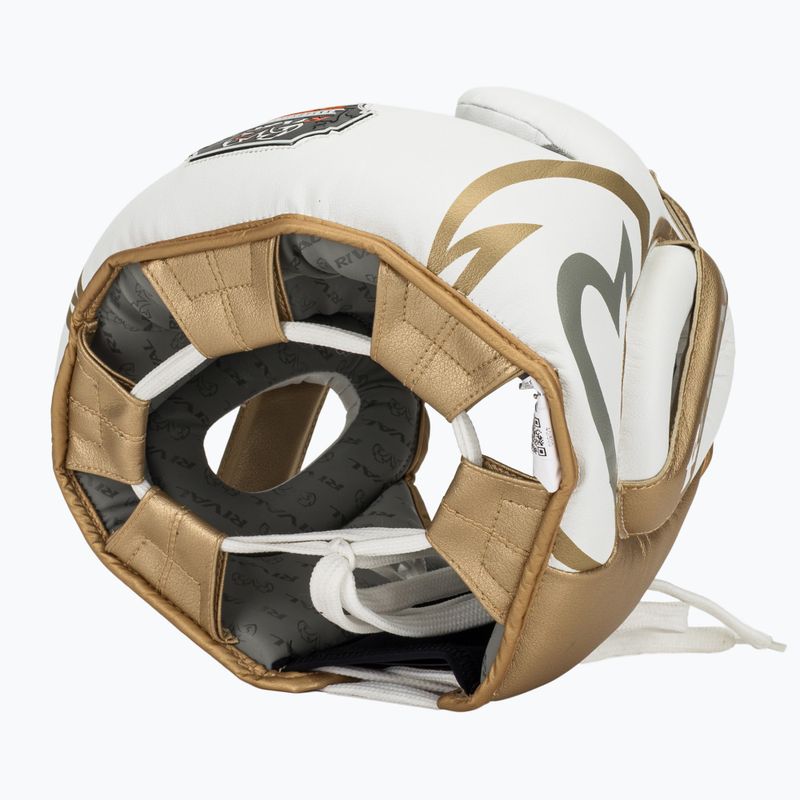 Boxing helmet Rival RHG100 Professional Headgear white/gold 6