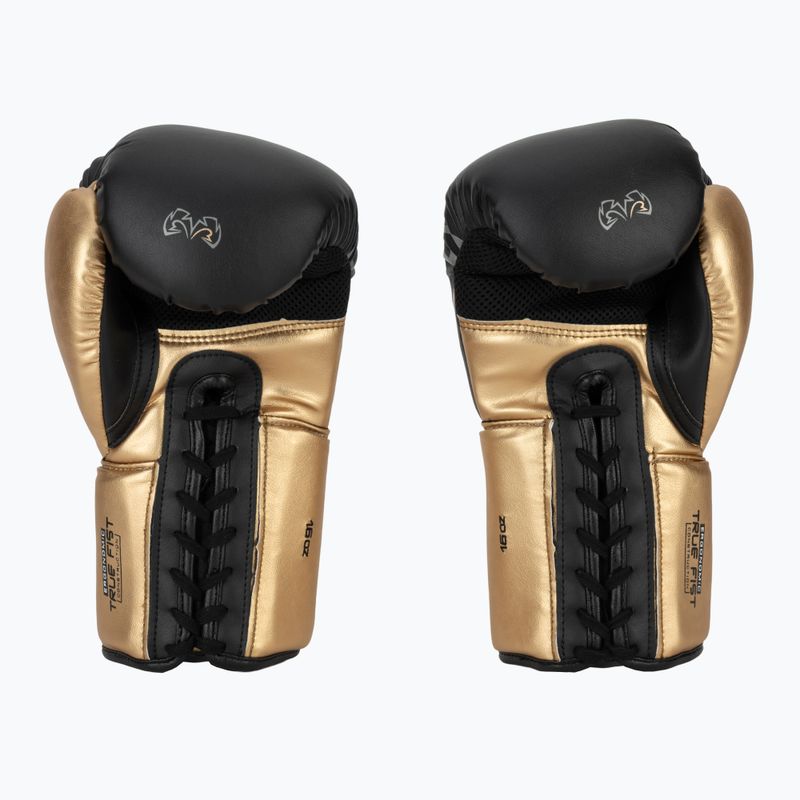 Rival RS100 Professional black/gold boxing gloves 3